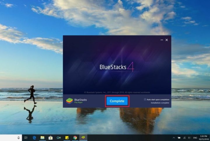start bluestacks download windows 8