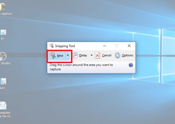Using Windows 10 Snipping Tool