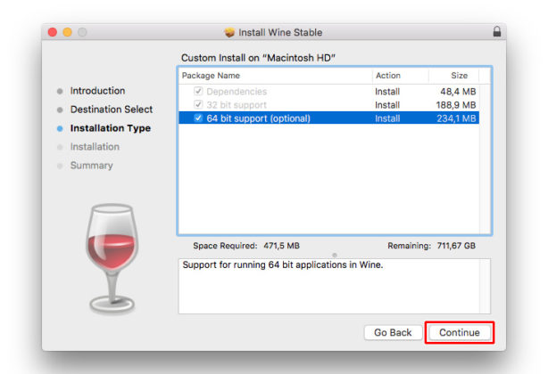 Wine on Mac