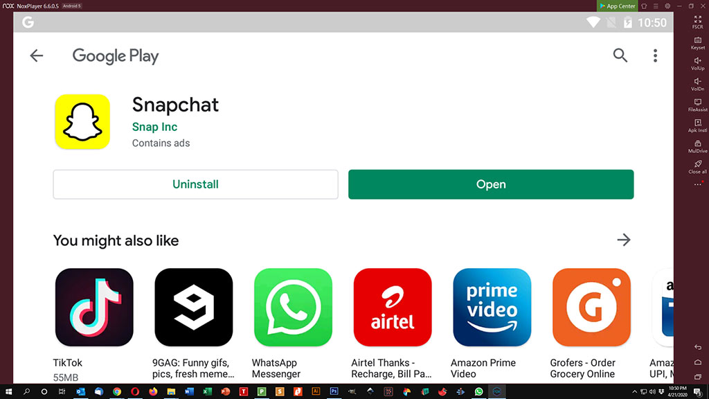 snapchat for pc windows 10 download