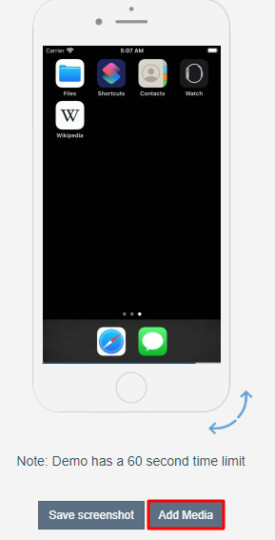 Using Appetize.io to run Facetime