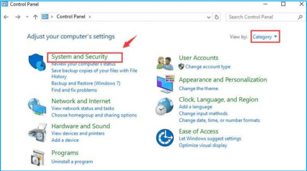 Accessing Control Panel on Windows 10