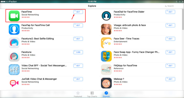 Downloading Facetime on PC using iPadian