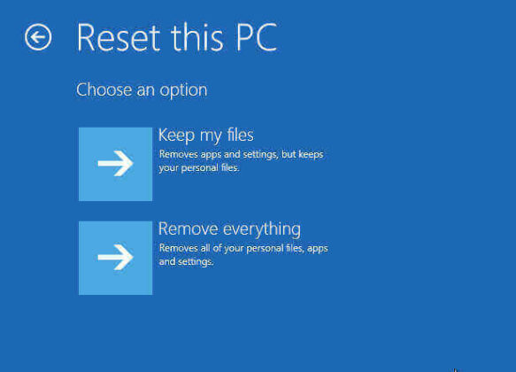 Resetting PC interface
